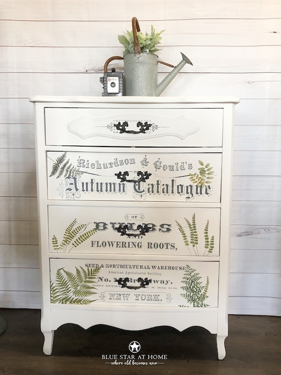 IOD Fronds Furniture Transfer Iron Orchid Designs Leaves Fern Etsy