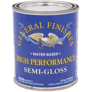 High Performance Topcoat * General Finishes Water Based Polyurethane Gloss, Semi Gloss, Satin, Dead Flat Semi Gloss