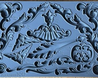 Acanthus Scroll - IOD Molds by Iron Orchid Designs  Iron orchid designs,  Acanthus, Diy home decor projects