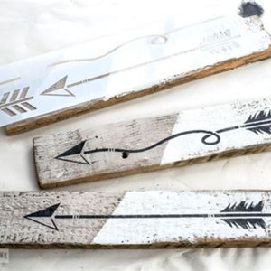 Arrow stencil Mylar Reusable Raised Stencil Kit Arrows Valentine Cupid Arrow