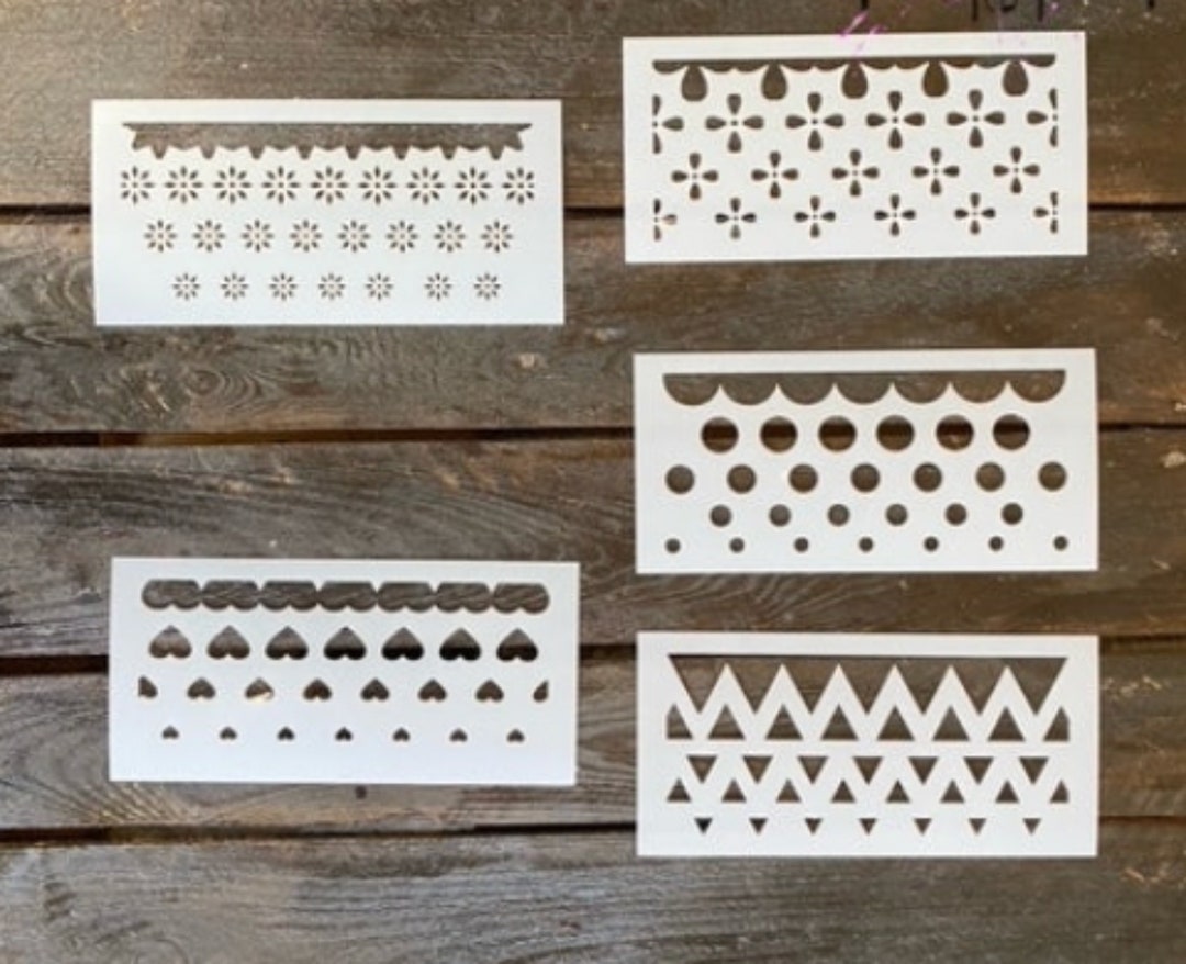 Drawer Side Pattern Stencil Set * Muddaritaville Reusable Mylar Stencil ...