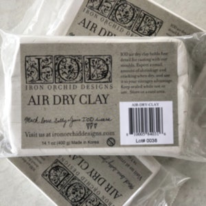 Iod Air Dry Clay Iron Orchid Designs Paper Clay No Bake Soft Modeling Clay for Molds
