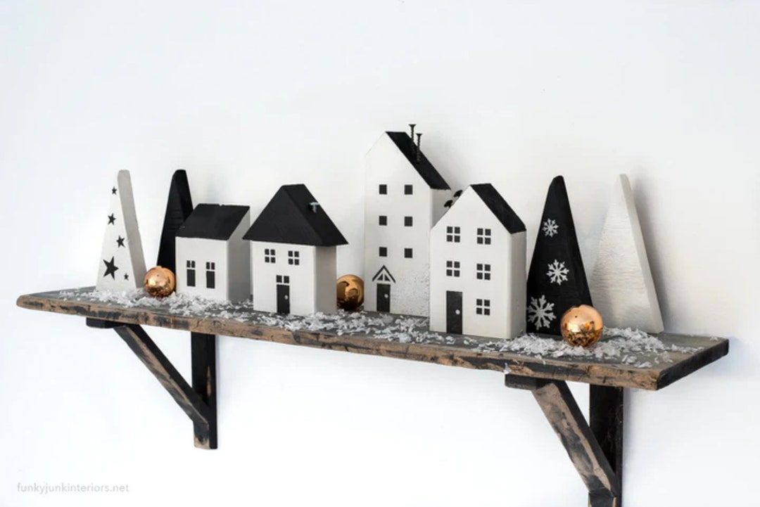 christmas-village-stencil-funky-junk-christmas-or-year-round-houses