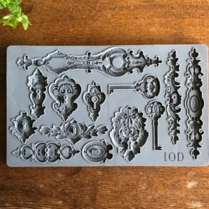 IOD Lock and Key Mould Iron Orchid Designs Furniture Hardware Skeleton Key Resin Mold
