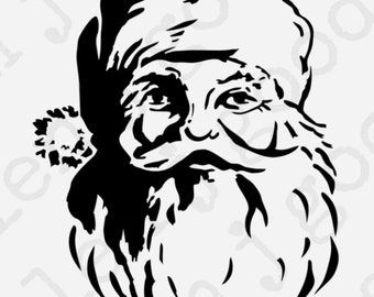 Santa Stencil * Ellen J Goods Santa Claus Stencil for Christmas Holiday Decorating Mylar Reusable