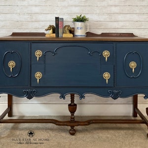 Navy blue 2024 buffet table