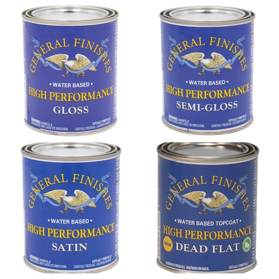 High Performance Topcoat * General Finishes Water Based Polyurethane Gloss, Semi Gloss, Satin, Dead Flat