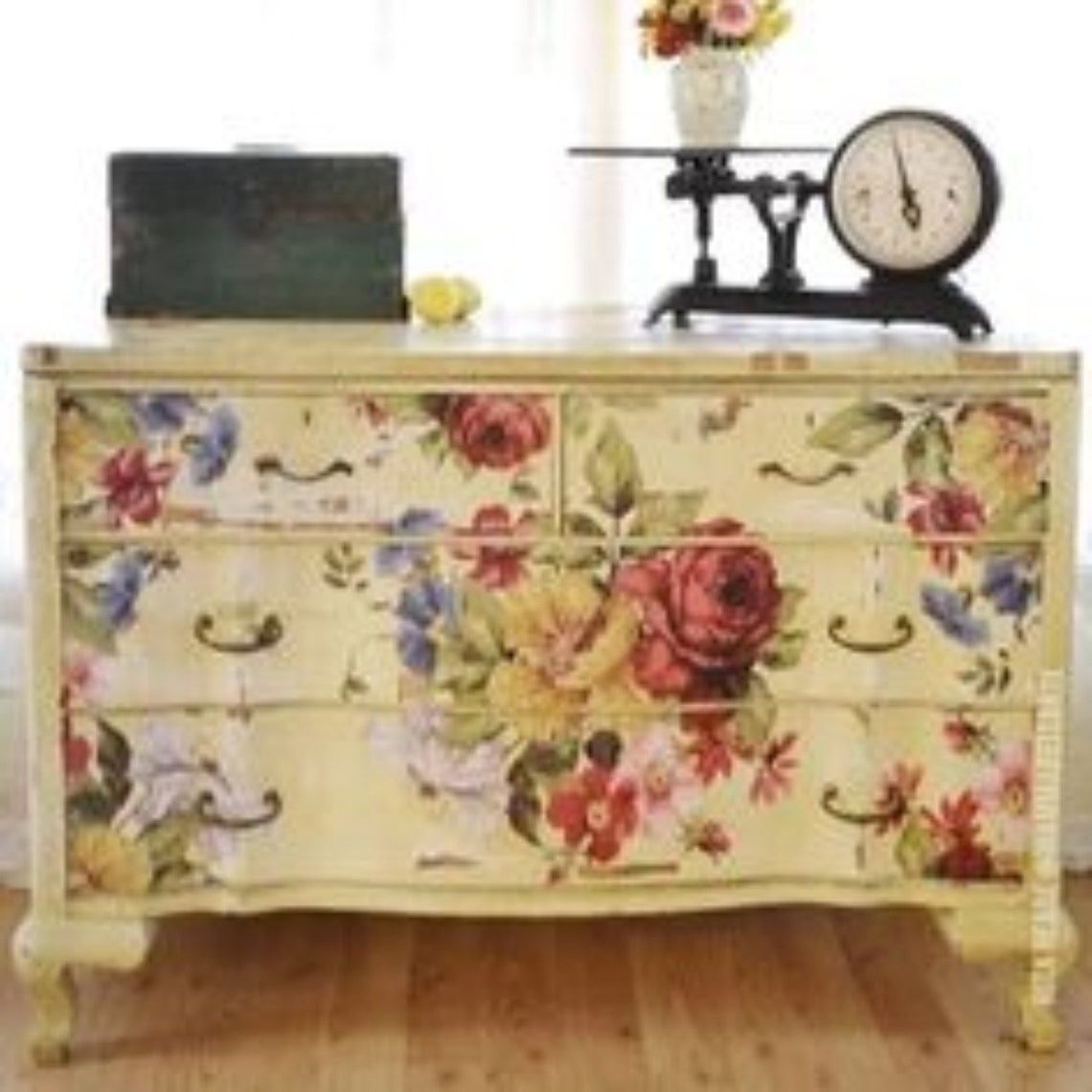 IOD Wall Flower Furniture transfer Iron Orchid Designs Full Etsy