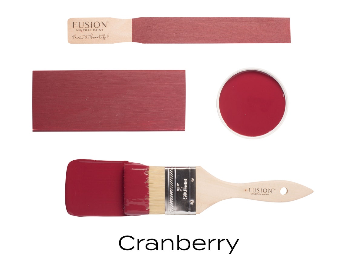 Fusion Cranberry Paint Pint Fusion Mineral Paint Deep Red Etsy