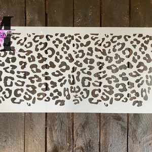 Animal Print Stencil * Muddaritaville Leopard Cheetah Stencil for Furniture, Home Decor, Fabric, Wood Reusable Mylar Stencil