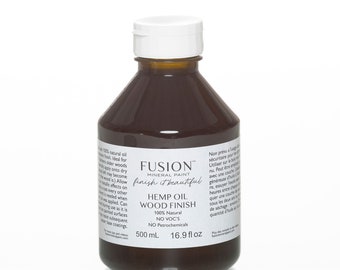 Hemp Oil by Fusion Mineral Paint *Food Safe Oil for Wood and Furniture Top Coat