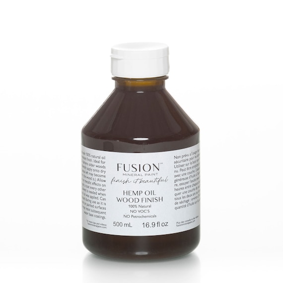 Hemp Oil by Fusion Mineral Paint *Food Safe Oil for Wood and Furniture Top Coat