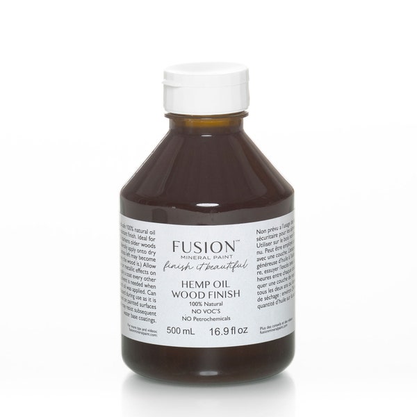 Fusion Hemp Oil * Fusion Mineral Paint Food Safe Oil for Wood and Furniture Top Coat