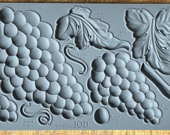 IOD Grapes Mould * Iron Orchid Designs Fruit Wine Vine Mold for Clay and Resin