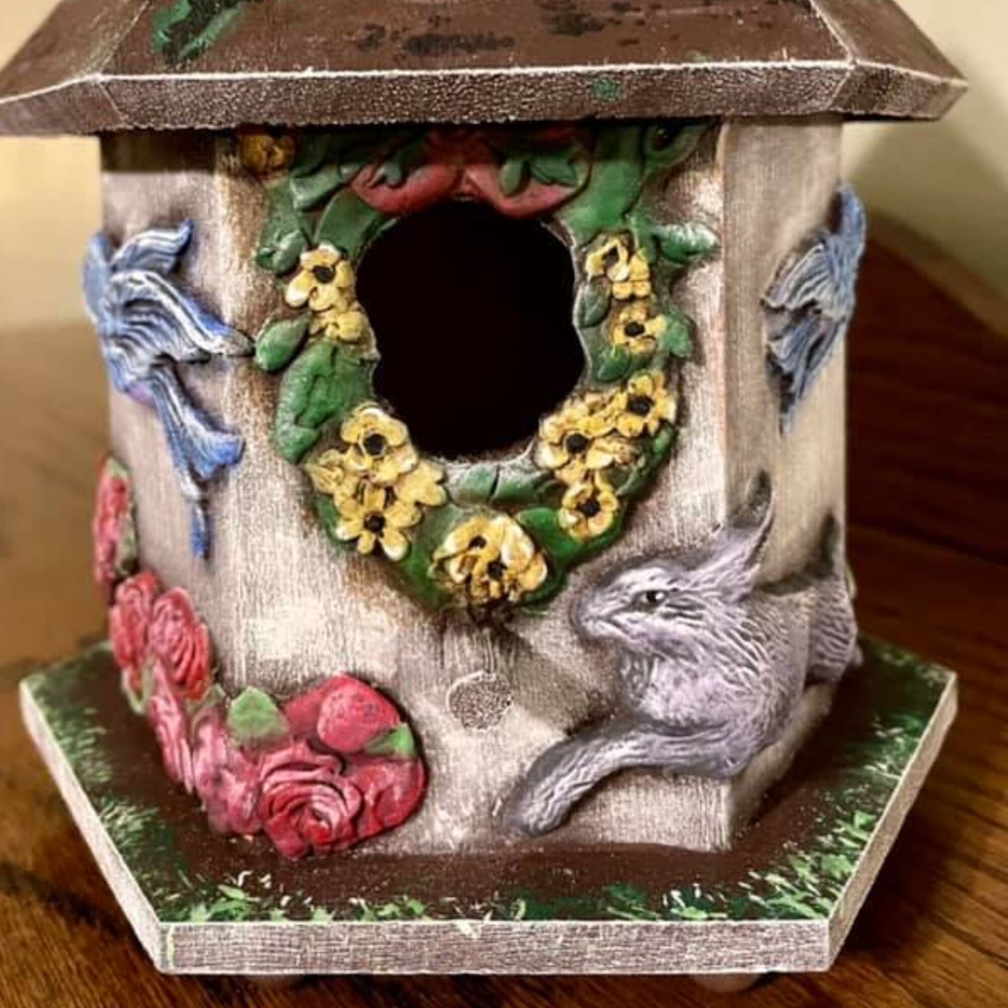 IOD Fleur De Lis Mould Iron Orchid Designs Rabbit Bunny Heart | Etsy