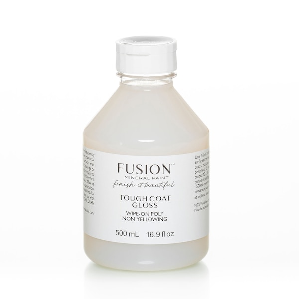 Fusion Tough Coat * Fusion Mineral Paint Wipe On Non Yellowing Water Based Poly Clear Top Coat
