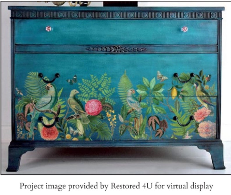 IOD Bungalow Transfer Iron Orchid Designs Jungle Furniture Etsy