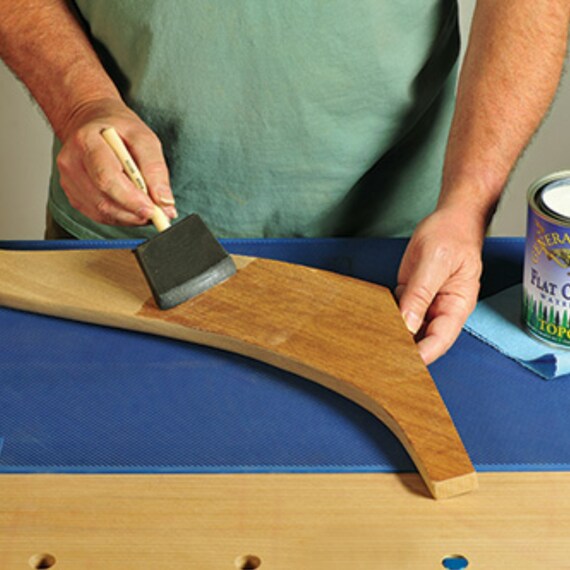 American-Made Poly Foam Applicator - Wood Handle Foam Paint Brush