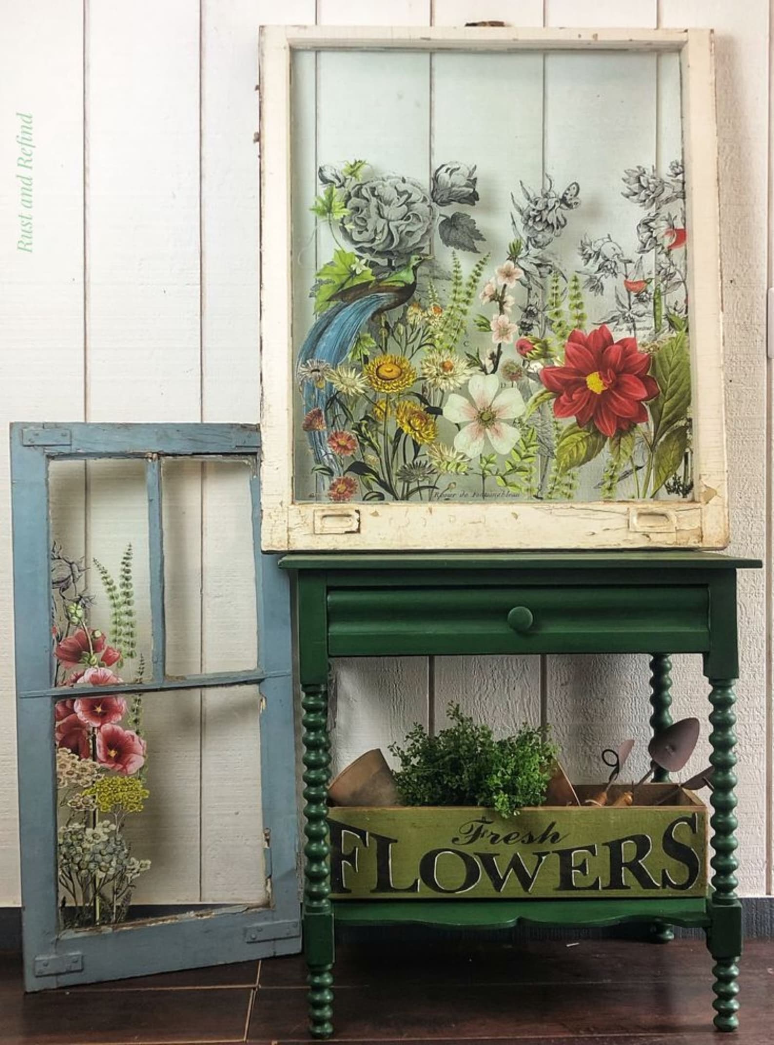 IOD Midnight Garden Rub on transfer Iron Orchid Designs Etsy