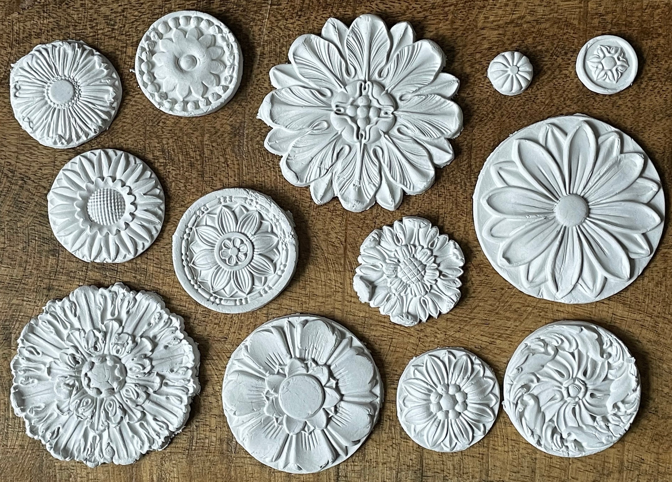 IOD Rosettes Mould Iron Orchid Designs Flowers Emblems - Etsy