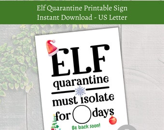 Elf Quarantine Letter | Etsy