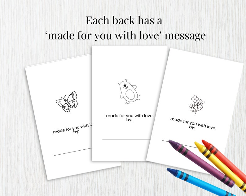Printable Coloring Thank You Cards for Kids, Stationery Set, Color Your ...