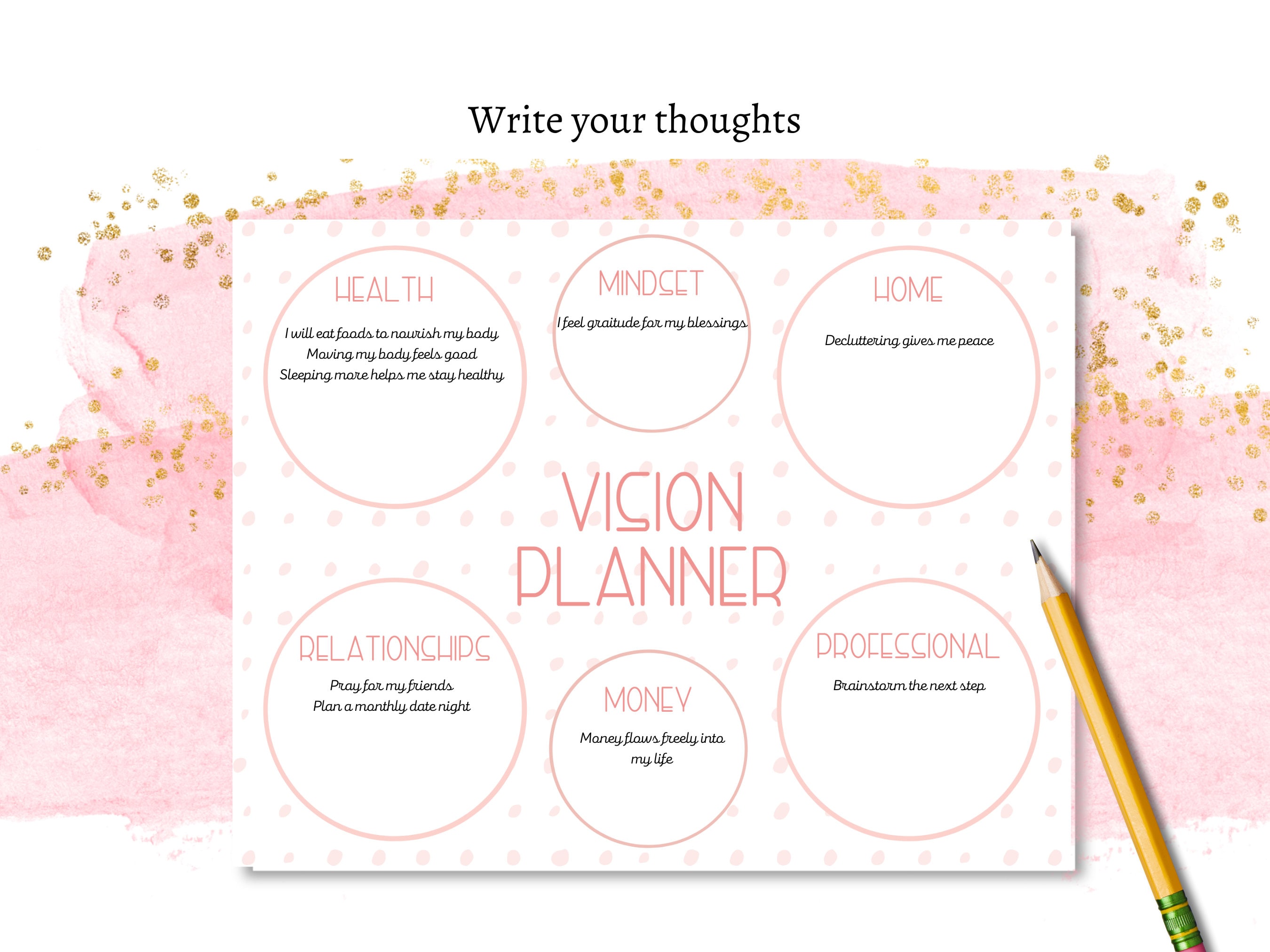 Buy Vision Board Printables Vision Board Planner Vision Board Kit, Vision  Board 2023, Vision Board Words, 2022, Vision Board Cards Online in India 