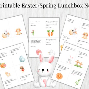 Lunch Box Notes for Kids for Spring & Easter Lunch Notes for Kids ...