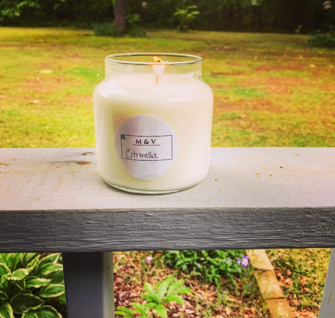 Citronella 15 Oz. Scented Candle Etsy
