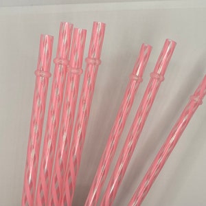 Pink or Clear Reusable Straw 9 inches | Starbucks Coffee Cup Replacement Straw 9 inches | Reusable Straw