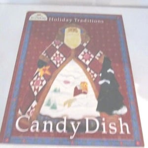 Enesto Jim Shore Hand Painted Ceramic Candy Dish Winter Folk Snowman