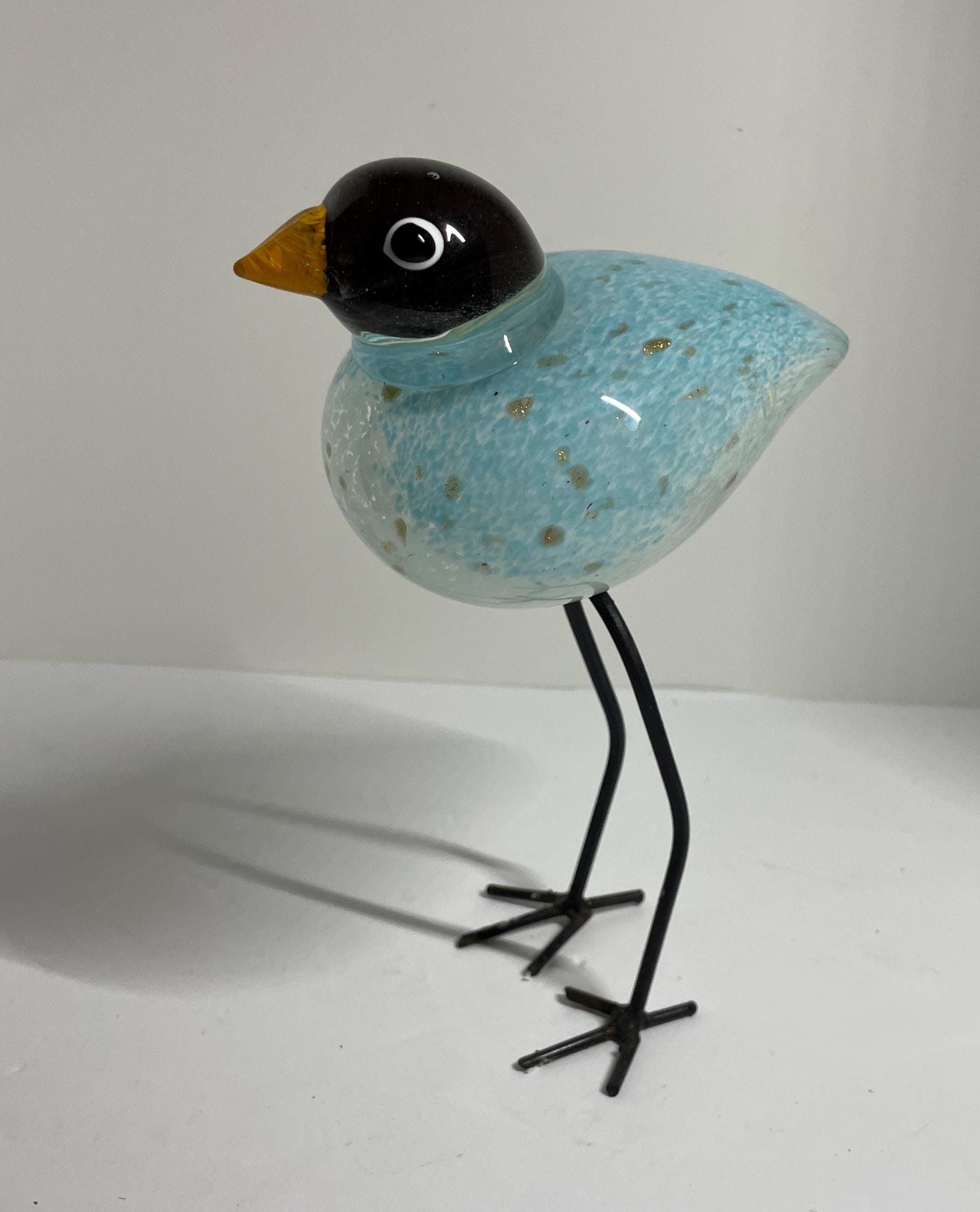 Blue Bird Murano - Etsy