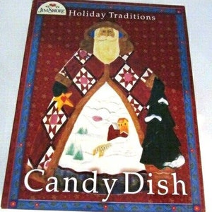 Enesto Jim Shore Hand Painted Ceramic Candy Dish Winter Folk Snowman