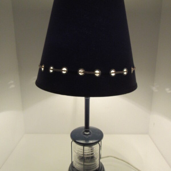 Blue Table Lamp Etsy