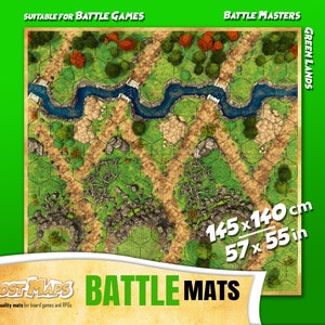 Tapis de jeu de société BATTLE MASTERS, tapis de jeu de combat, accessoire de jeu Warhammer