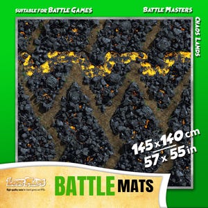 Tapis de jeu de société BATTLE MASTERS, tapis de jeu de combat, accessoire de jeu Warhammer