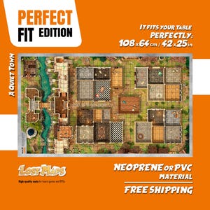Tapete HeroQuest - Tapete de juego personalizado, mapa de batalla de DnD para juegos de mesa. Mapas de Dungeons & Dragons. Tapete de neopreno o tablero de PVC. AJUSTE PERFECTO.