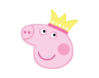 Peppa Pig Head Etsy
