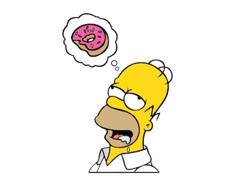 Homer Donut Etsy Homer Donut Etsy