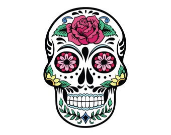 DXF Dxf Calavera clip art Calavera woman SVG Digital file Calavera woman for printing on T-shirts PNG File for paper cutting