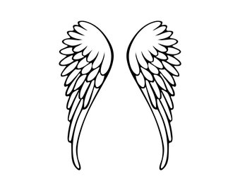 Download Angel Wings Svg File Etsy