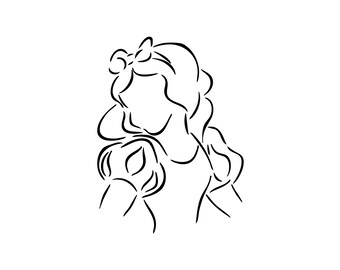 Free Free 137 Outline Snow White Svg SVG PNG EPS DXF File