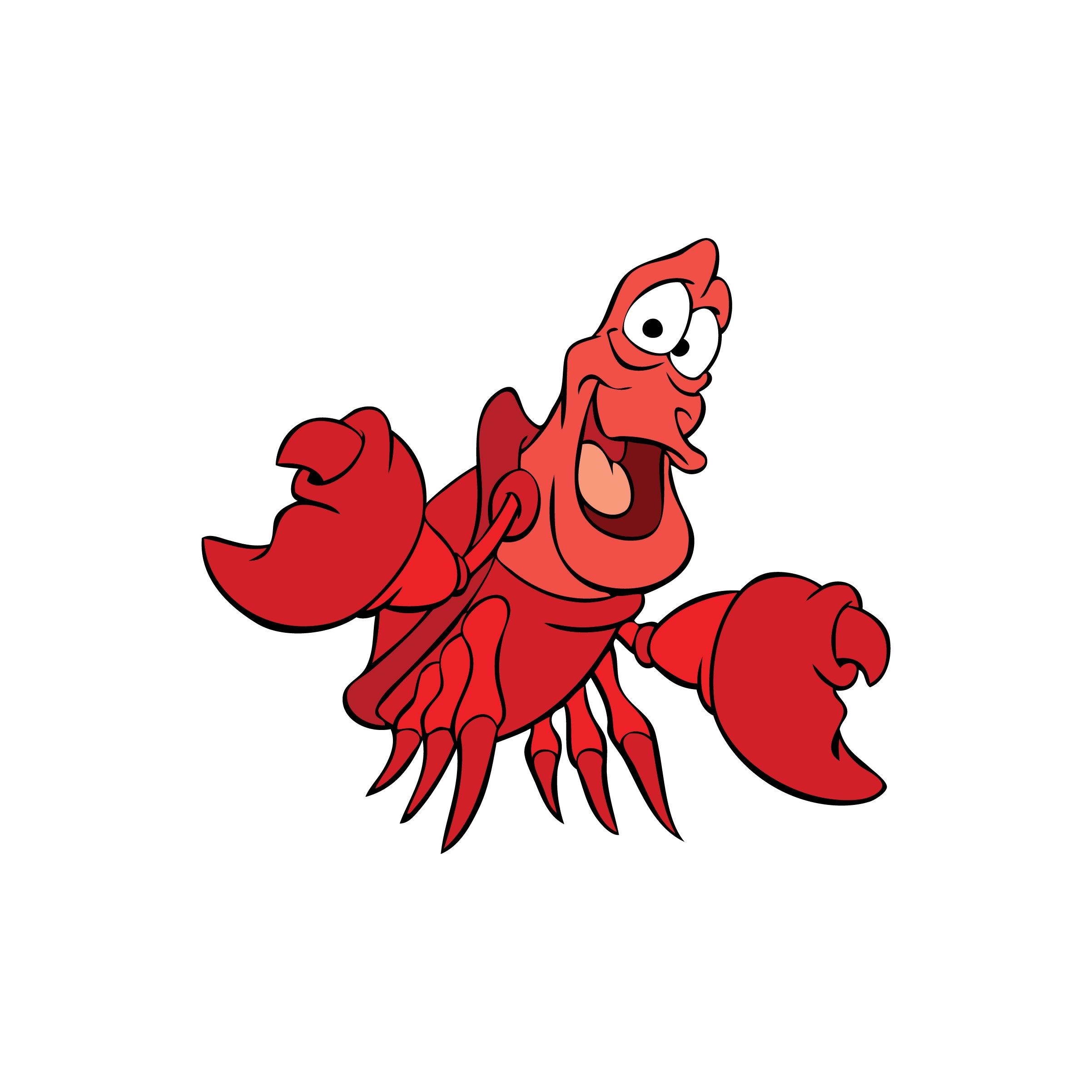 The Little Mermaid 6 Princess Ariel Sebastian crab Disney Etsy