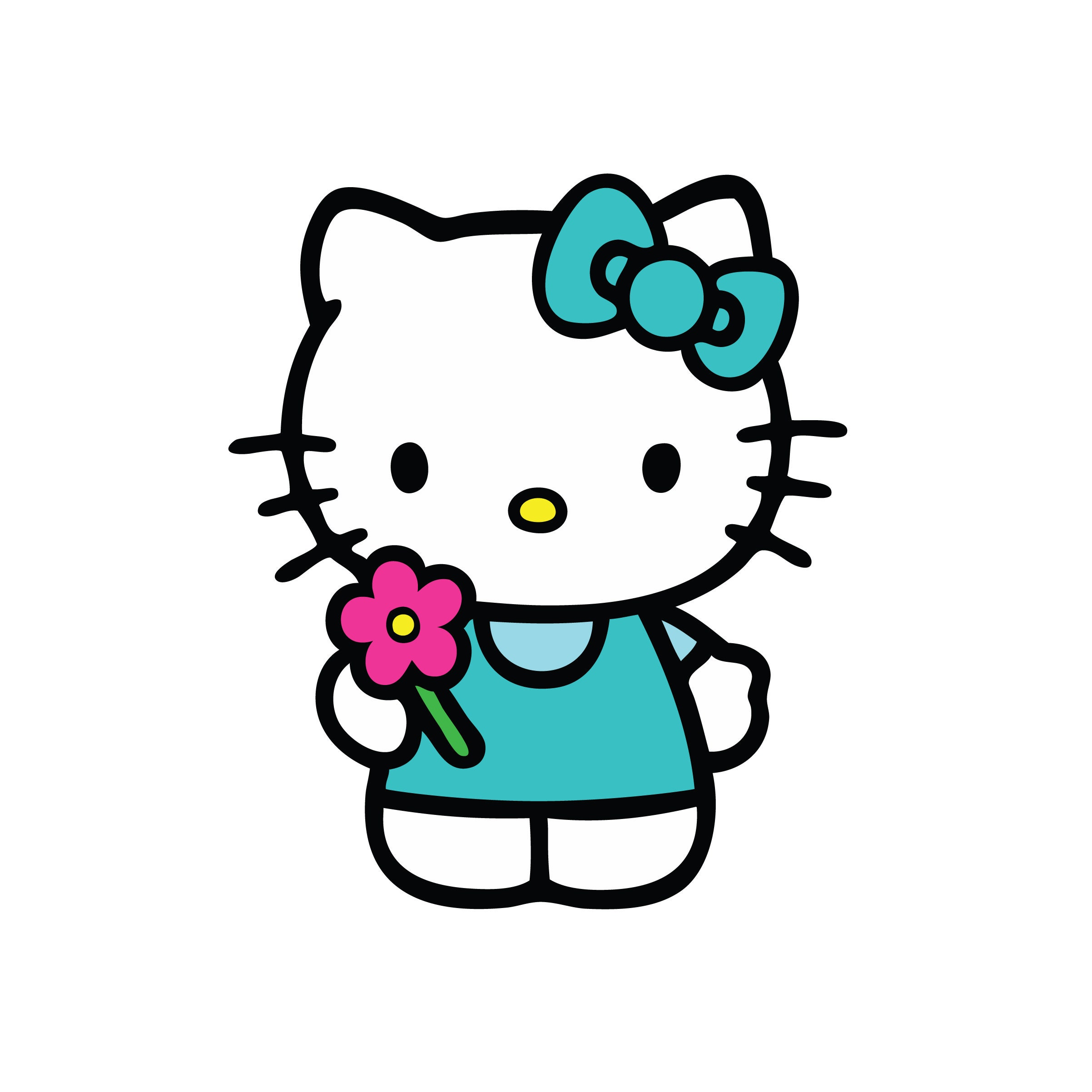 Hello Kitty 3 Digital Download Sanrio clip art holding Etsy