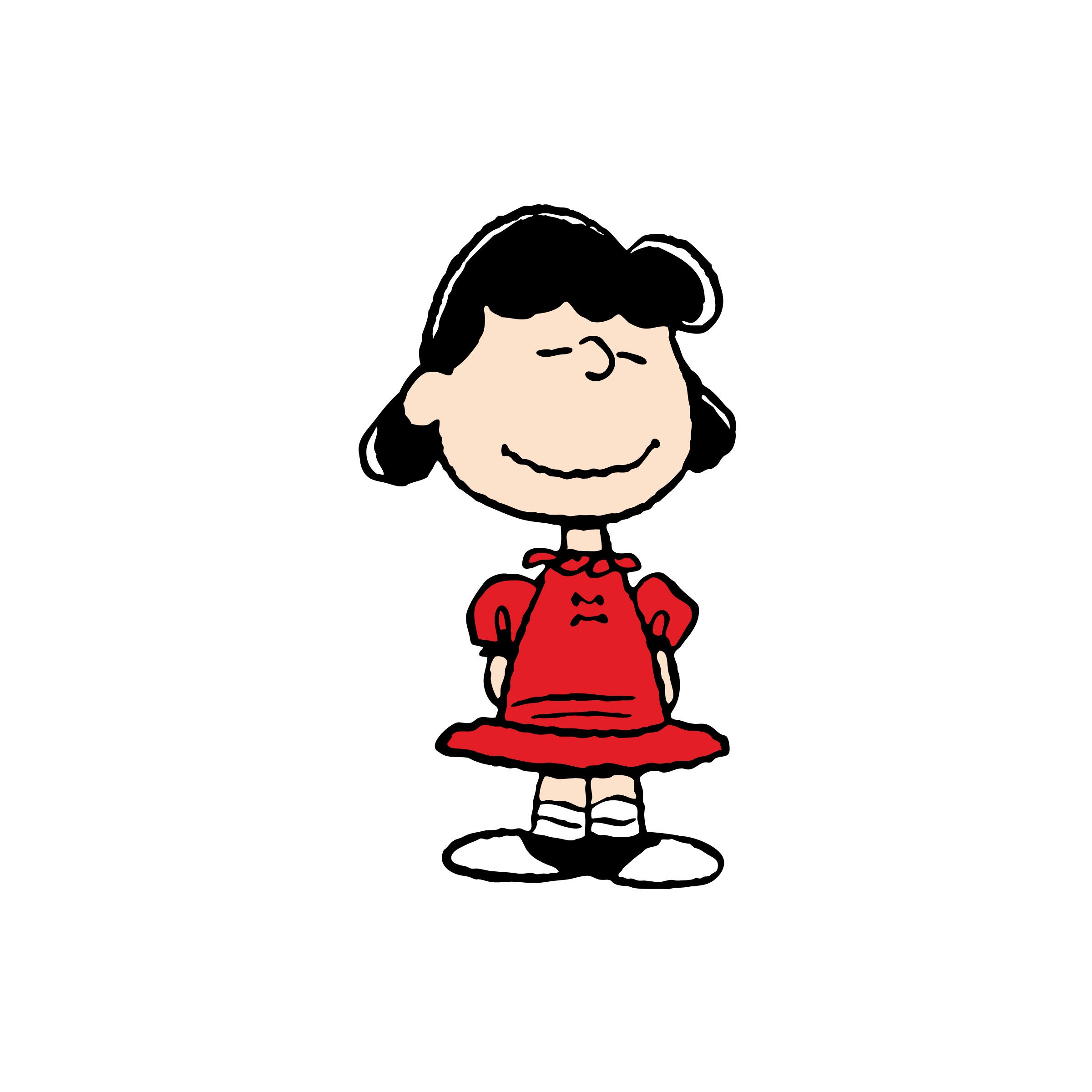Peanuts 39 Lucy Van Pelt Red dress Lucie Snoopy Peanuts | Etsy