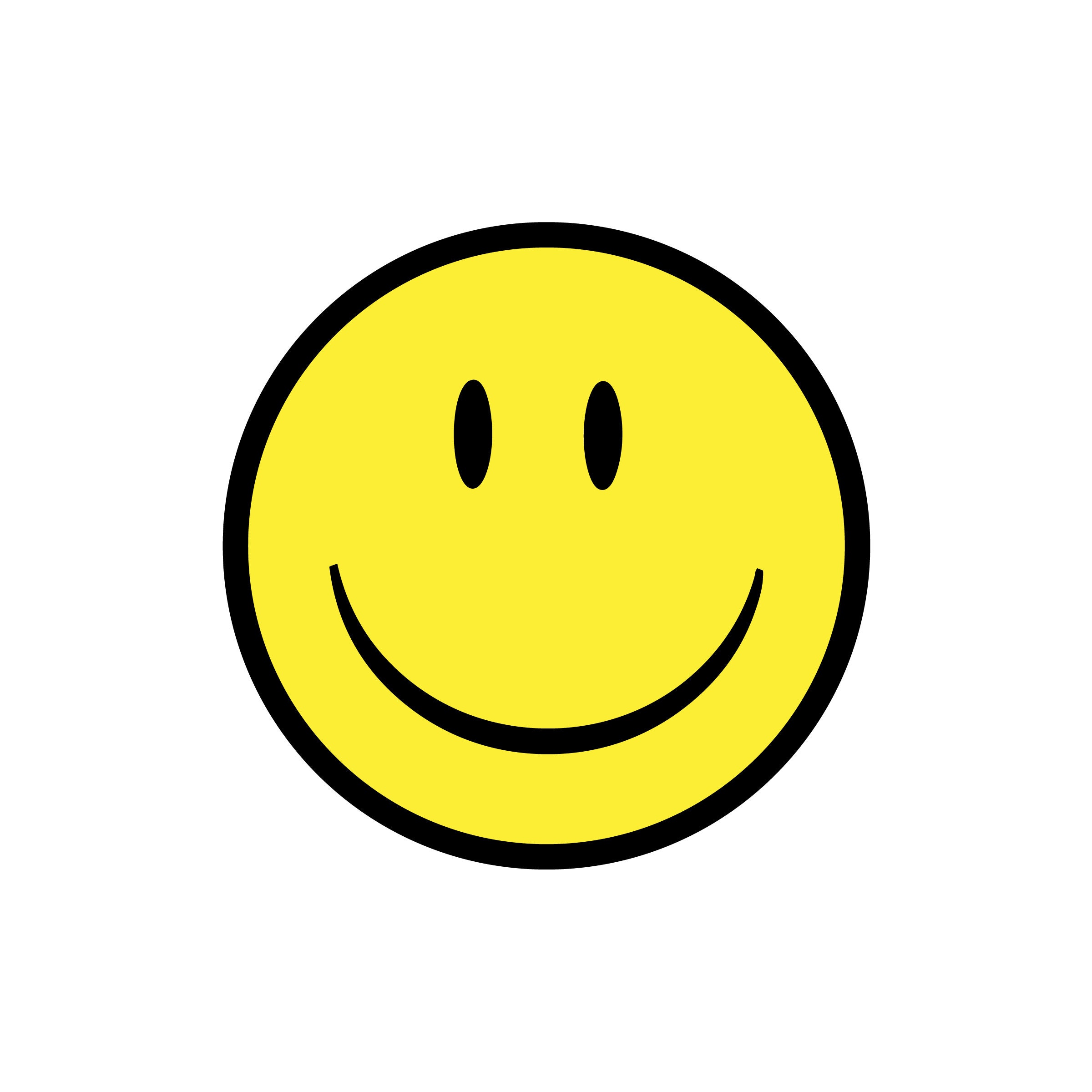 Emoji 1 Happy face happyface yellow smiley silhouette Etsy
