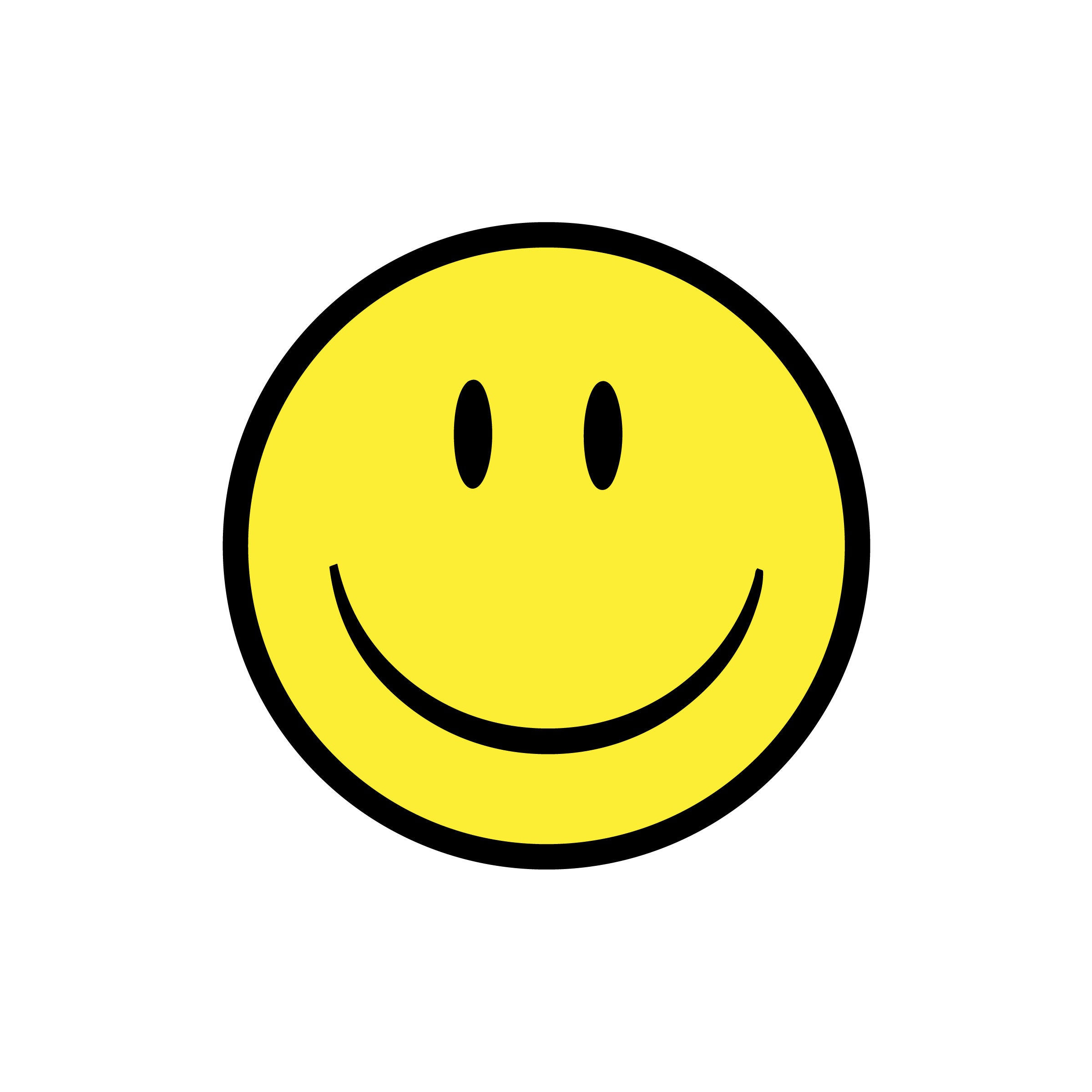 Emoji 1 Happy Face Happyface Yellow Smiley Silhouette Etsy