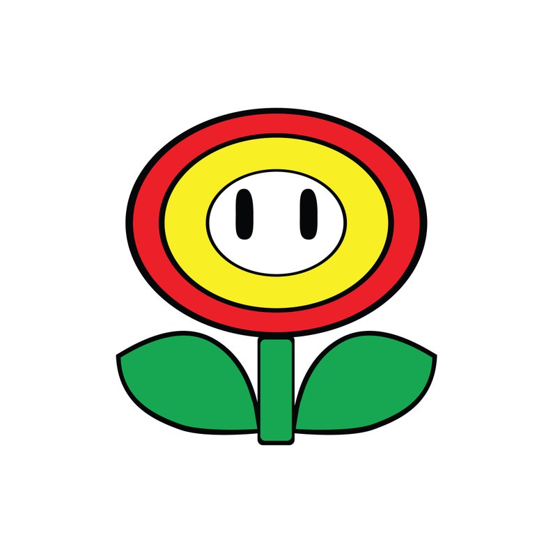 Nintendo 7 Flower Game Super Mario Brothers Bros. 3 NES Etsy