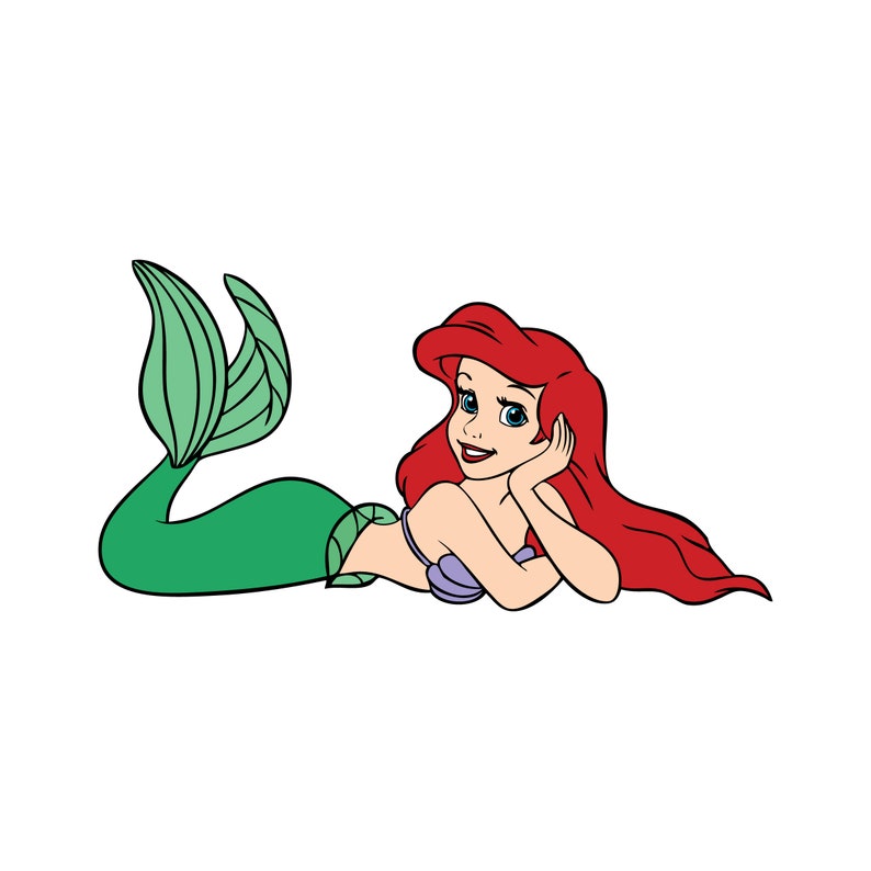 Download The Little Mermaid 4 Princess Ariel lying down side pose ...