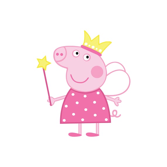 Peppa Pig 1 Princess pink fairy tutu crown peppapig | Etsy